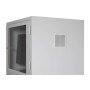 Armadio per PC in acciaio Wolfstahl, chiudibile a chiave, 68x60x170cm grigio chiaro - bianco traffico
