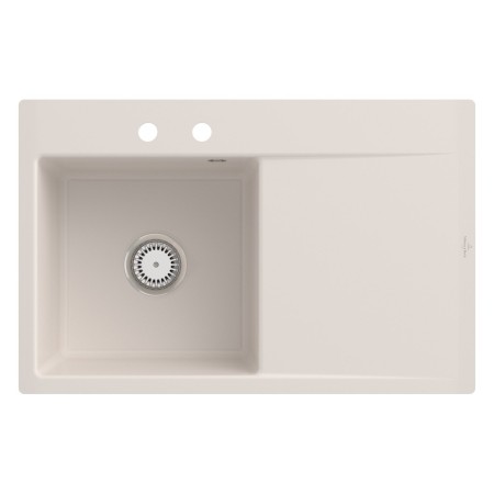 Lavello incasso Villeroy & Boch Subway Style 45 FLAT, scarico con azionamento manuale, vasca a sinistra