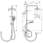 Système de douche hansgrohe Vernis Shape 230 1 jet EcoSmart Reno - vue détaillée