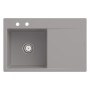 Lavello incasso Villeroy & Boch Subway Style 45 FLAT, scarico con azionamento manuale, vasca a sinistra