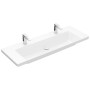Villeroy & Boch Subway 3.0 Mobile lavabo 130 cm, con 2 fori per rubinetto, senza troppopieno - vista dettagliata