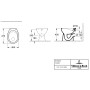 Villeroy & Boch O.novo WC a pavimento senza bordo, con DirectFlush, uscita orizzontale - vista dettagliata