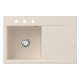 Villeroy & Boch Subway Style 45 Einbauspüle, Ablaufgarnitur mit Excenterbetätigung, Becken links