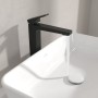 Robinet de lavabo monocommande surélevé Villeroy & Boch Taro avec bonde - vue technique