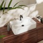 hansgrohe Xuniva Q Aufsatzwaschtisch 60 x 45 cm, mit 1 Hahnloch und Überlauf - Detailansicht