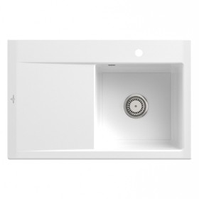 Villeroy & Boch Subway Style 45 Einbauspüle, Ablaufgarnitur mit Excenterbetätigung, Becken rechts