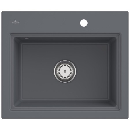 Villeroy & Boch Subway Style 60 S Einbauspüle, Ablaufgarnitur mit Handbetätigung, inkl. Abtropfgitter