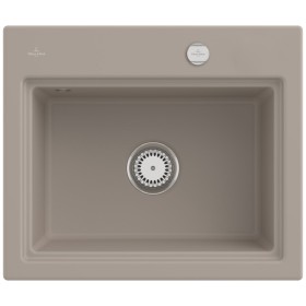 Villeroy & Boch Subway Style 60 S Einbauspüle, Ablaufgarnitur mit Excenterbetätigung, inkl. Abtropfgitter