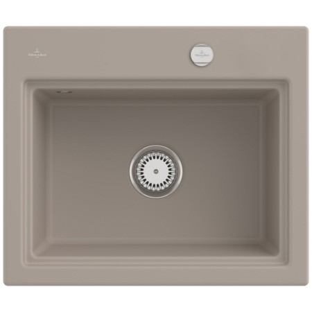 Villeroy & Boch Subway Style 60 S Einbauspüle, Ablaufgarnitur mit Excenterbetätigung, inkl. Abtropfgitter