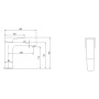 Robinet de lavabo monocommande Villeroy & Boch Taro sans bonde