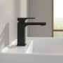 Robinet de lavabo monocommande Villeroy & Boch Taro sans bonde - vue technique