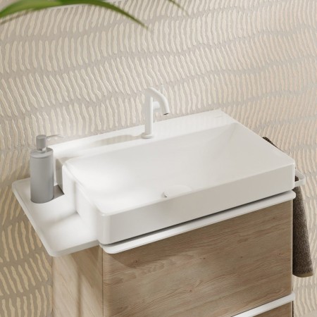 hansgrohe Xelu Q Waschbecken 60 x 48 cm ungeschliffen, mit 1 Hahnloch