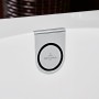 Vasca Villeroy & Boch Oberon 2.0 Solo 180 x 80 cm, Hydropool Comfort, Posizione 2, con scarico Trio - vista tecnica