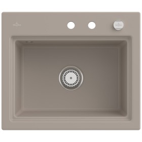 Villeroy & Boch Subway Style 60 S Einbauspüle, Ablaufgarnitur mit Excenterbetätigung, inkl. Abtropfgitter