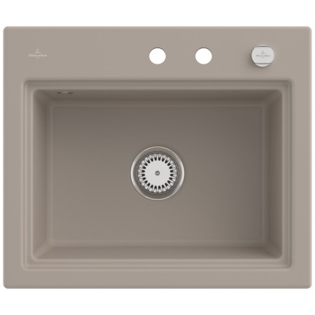 Villeroy & Boch Subway Style 60 S Einbauspüle, Ablaufgarnitur mit Excenterbetätigung, inkl. Abtropfgitter