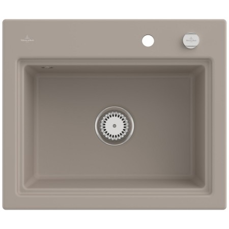 Villeroy & Boch Subway Style 60 S Einbauspüle, Ablaufgarnitur mit Excenterbetätigung, inkl. Abtropfgitter