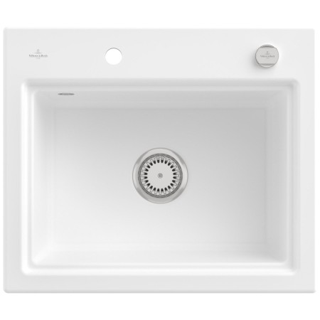 Villeroy & Boch Subway Style 60 S Einbauspüle, Ablaufgarnitur mit Excenterbetätigung, inkl. Abtropfgitter