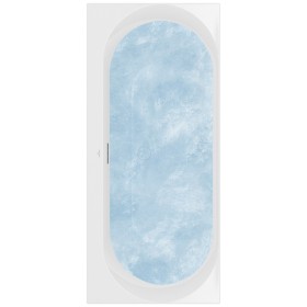 Villeroy & Boch Loop & Friends Oval Duo Badewanne 170 x 75 cm, Hydropool Entry, Technik Position 1 inkl. Wasserzulauf