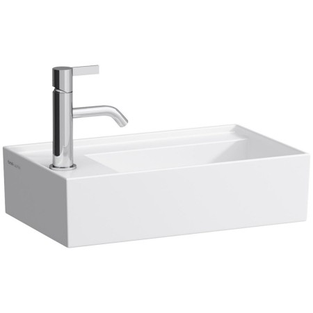 Vasque à main asymétrique LAUFEN Kartell 46 x 28 cm avec 1 trou pour robinet