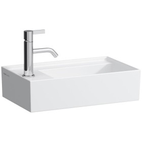 Vasque à mains LAUFEN Kartell 46 x 28 cm avec 1 trou de robinet, banque de robinetterie à gauche