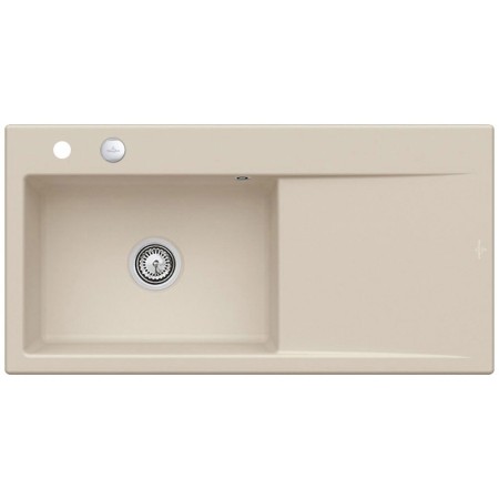 Villeroy & Boch Subway Style 60 Einbauspüle, Ablaufgarnitur mit Excenterbetätigung, Becken links