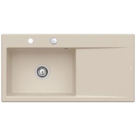 Villeroy & Boch Subway Style 60 Einbauspüle, Ablaufgarnitur mit Excenterbetätigung, Becken links