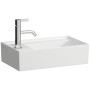 Lavabo Kartell LAUFEN 46 x 28 cm avec 1 trou de robinet, banque de robinets à gauche