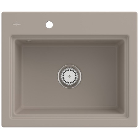 Villeroy & Boch Subway Style 60 S Einbauspüle, Ablaufgarnitur mit Handbetätigung, inkl. Abtropfgitter