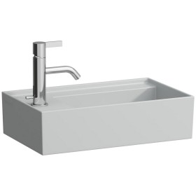 Vasque à main LAUFEN Kartell 46 x 28 cm avec 1 trou de robinet, banque de robinetterie à gauche