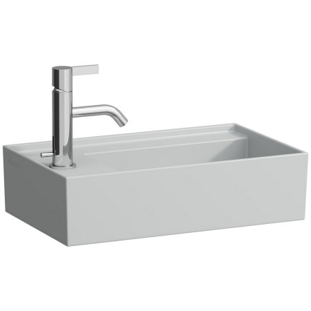 Vasque à main LAUFEN Kartell 46 x 28 cm avec 1 trou de robinet, banque de robinetterie à gauche