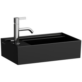 Vasque à main LAUFEN Kartell 46 x 28 cm avec 1 trou de robinet, banque de robinetterie à gauche