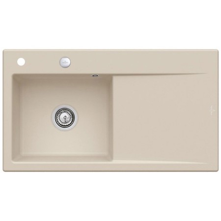 Villeroy & Boch Subway Style 50 Einbauspüle, Ablaufgarnitur mit Excenterbetätigung, Becken links