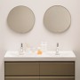 Double vasque LAUFEN MEDA 130 x 46 cm, avec trou de robinet et trop-plein
