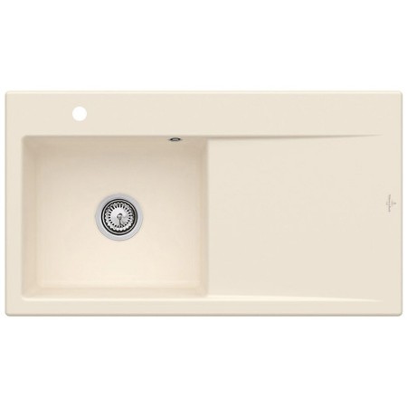 Lavello incasso Villeroy & Boch Subway Style 50 FLAT, scarico con azionamento manuale, vasca a sinistra