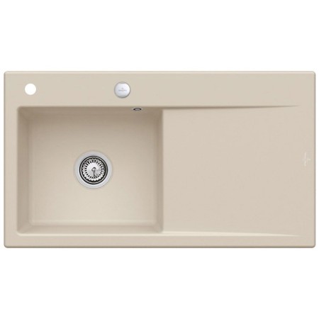 Villeroy & Boch Subway Style 50 Einbauspüle, Ablaufgarnitur mit Excenterbetätigung, Becken links