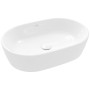 Villeroy & Boch Architectura Aufsatzwaschbecken oval 60 x 40 x 15,5 cm, mit Überlauf, ungeschliffen - technische Ansicht
