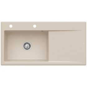Villeroy & Boch Subway Style 60 Einbauspüle, Ablaufgarnitur mit Handbetätigung, Becken links