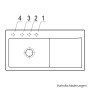 Villeroy & Boch Subway Style 60 FLAT flächenbündige Spüle - technische Ansicht