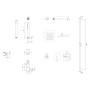 Système de douche Villeroy & Boch Taro avec support de douche
