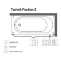 Vasca Villeroy & Boch O.novo Solo 160 x 70 cm, Special Combi Pool Active, Posizione 2 - vista dettagliata