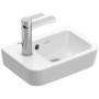 Villeroy & Boch O.novo Handwaschbecken compact 36 x 25 cm mit Überlauf, Becken rechts - Detailansicht