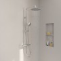 Villeroy & Boch Taro Duschsystem mit 3 Funktionen für Wandmontage - technische Ansicht