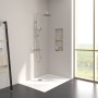 Villeroy & Boch Taro Duschsystem mit 3 Funktionen für Wandmontage - technische Ansicht