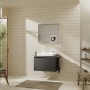 Lavabo da appoggio hansgrohe Xelu Q 60 x 48 cm satinato, con 1 foro per rubinetto - vista tecnica