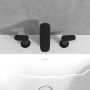 Rubinetto per lavabo a tre fori Villeroy & Boch Antao - vista tecnica