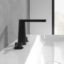 Rubinetto per lavabo a tre fori Villeroy & Boch Conum senza tappo di scarico - vista tecnica