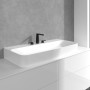 Rubinetto per lavabo a tre fori Villeroy & Boch Conum senza tappo di scarico