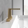 Rubinetto per lavabo a tre fori Villeroy & Boch Conum senza tappo di scarico - vista tecnica