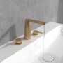 Rubinetto per lavabo a tre fori Villeroy & Boch Conum senza tappo di scarico - vista tecnica