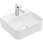 Villeroy & Boch Finion Handwaschbecken 43 x 39 cm mit Hahnloch, mit ViFlow Überlauf - Detailansicht